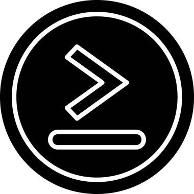 Simge simgesinden daha büyük, vektör illüstrasyonu basit tasarım