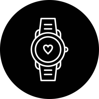 smartwatch simgesi, vektör illüstrasyonu basit tasarım