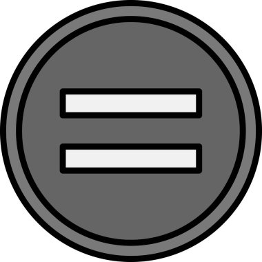 eşit işaret simgesi, vektör illüstrasyonu basit tasarım