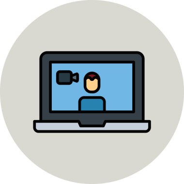 Basit simgeyi karşılama vektör illüstrasyonu