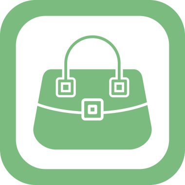 el çantası simgesi vektör illüstrasyonu 