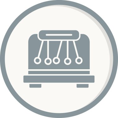 Basit Sarkacı simgesi vektör illüstrasyonu