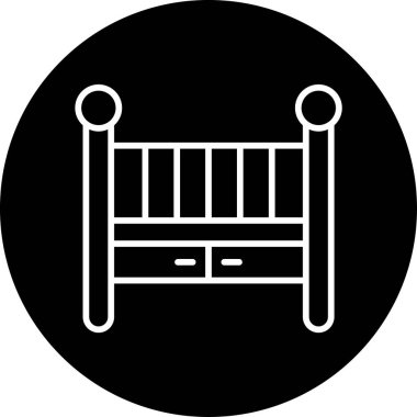 Beşik. Web simgesi basit illüstrasyon