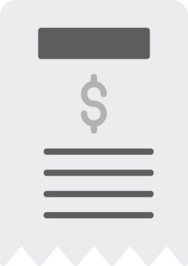 Bill simgesi, vektör illüstrasyonu basit tasarım