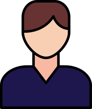 Denetleyici avatar simgesi vektör illüstrasyonu 