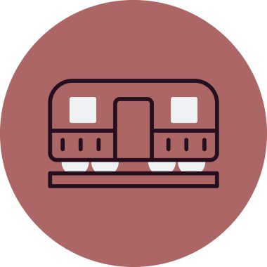 Web simgesi tren, illüstrasyon vektör  