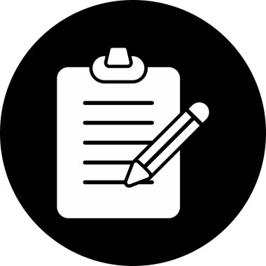 Belge simgesi, vektör illüstrasyonu basit tasarımı test et