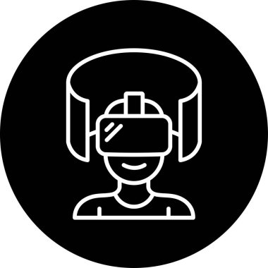 Artırılmış Reality web simgesi vektör çizimi