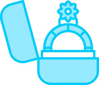 Alyans simgesi modada izole edildi 