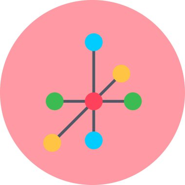 bağlantı ağ simgesi vektör illüstrasyonu