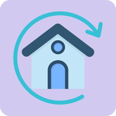 Basit ipotek işaretinin vektör simgesi