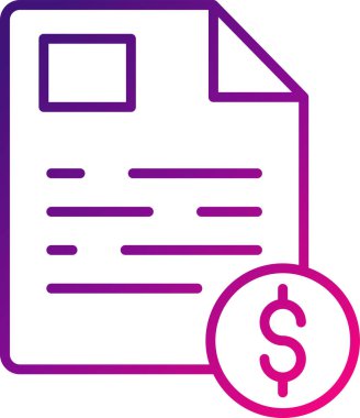 Mali Rapor web simgesi, vektör illüstrasyonu