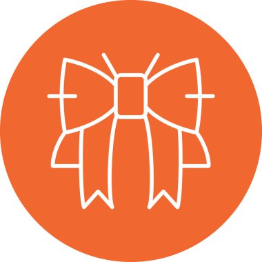 Kurdele yayı. Web simgesi basit illüstrasyon