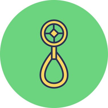 Küpe ağ simgesi vektör illüstrasyonu