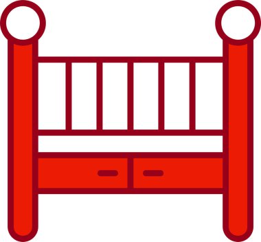 Beşik. Web simgesi basit illüstrasyon