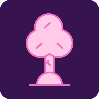 meşe ağacının kutsal kişilerin resmi, vektör çizim