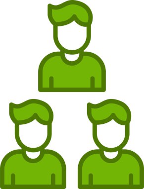 Takım çalışması. Web simgesi basit illüstrasyon