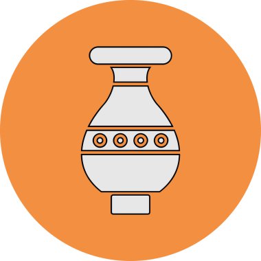 Vazo. Web simgesi basit illüstrasyon