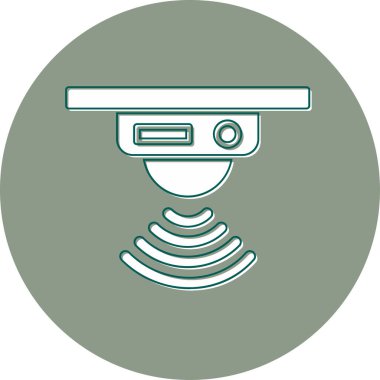 motion sensor web  icon, vector illustration