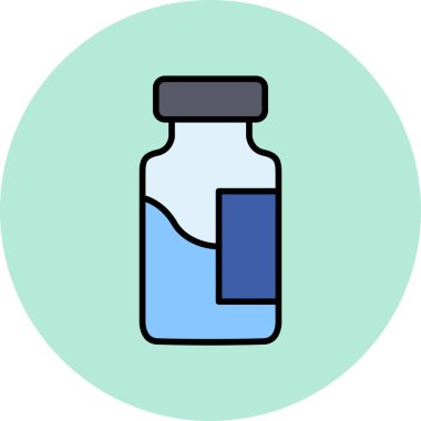 şişe simgesi, vektör illüstrasyonu