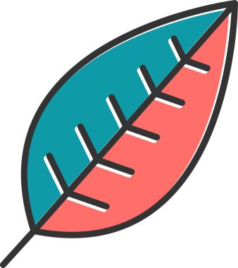 Yaprak. Web simgesi basit illüstrasyon 