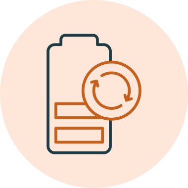 Basit Yenileme simgesi, illüstrasyon tasarımı