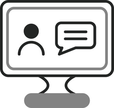 Online eğitim. Web simgesi basit tasarım