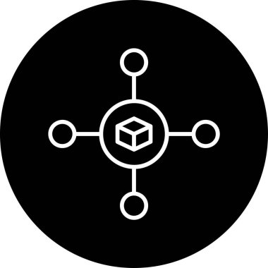 Soyut renk vektörü şifreleme para birimi simgesi