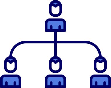 hiyerarşi. Web simgesi basit illüstrasyon