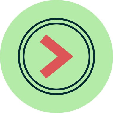 Simge simgesinden daha büyük, vektör illüstrasyonu basit tasarım