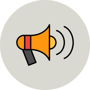 Basit duyuru vektörü düz illüstrasyon