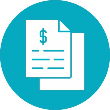 belge simgesi, vektör illüstrasyonu basit tasarım