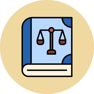 Kitap adalet dengesi ikonu - adalet kategorisi