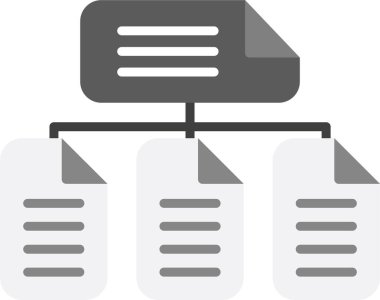 belge simgesi, vektör illüstrasyonu basit tasarım