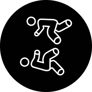 Uçuyorum. Web simgesi basit illüstrasyon