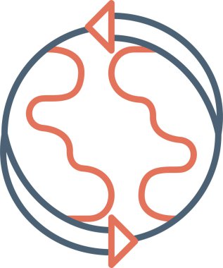 Basit bir Global simgesi. vektör tasarımı