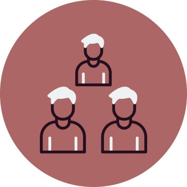 Takım. Web simgesi basit illüstrasyon 