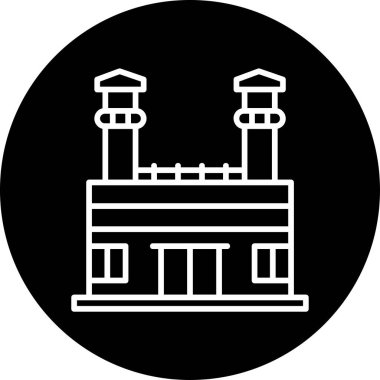 Hapishane simgesi vektör illüstrasyonu 