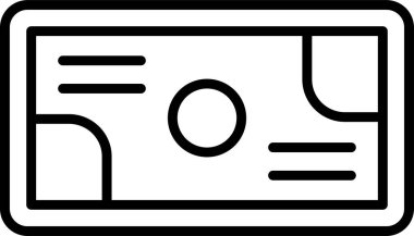 Billboard modern simgesi, vektör illüstrasyonu 