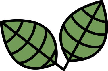 Sonbahar yaprakları simgesi, vektör illüstrasyonu 