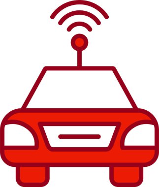 Otomatik Otomobil ikonu vektör illüstrasyonu