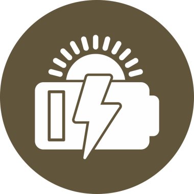 Güneş Enerjisi Ağ ikonu vektör çizimi