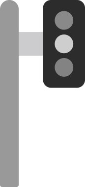 Trafik ışığı web simgesi vektör illüstrasyonu