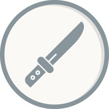 Basit ağ bıçağı simgesi düz vektör 