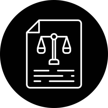 Denge. Web simgesi basit illüstrasyon