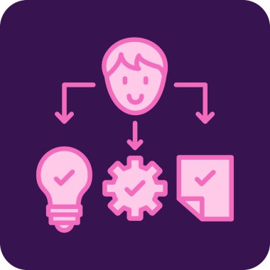 Skills web simgesi vektör çizimi