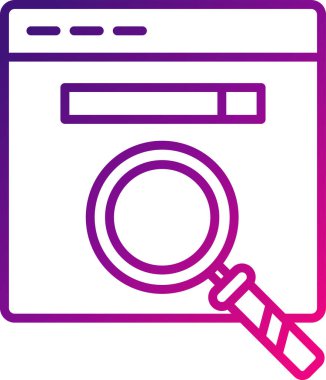 Ara. Web simgesi basit illüstrasyon 