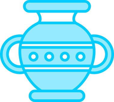 Vazo. Web simgesi basit illüstrasyon