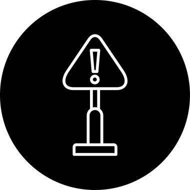 uyarı simgesi vektör illüstrasyonu