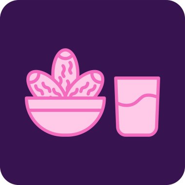 İftar Ağı simgesi, modern vektör illüstrasyonu 